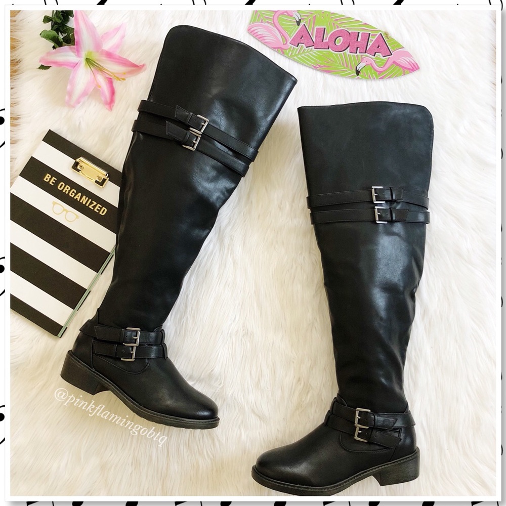 NEW Torrid Over the Knee Multi Strap Boots Wide